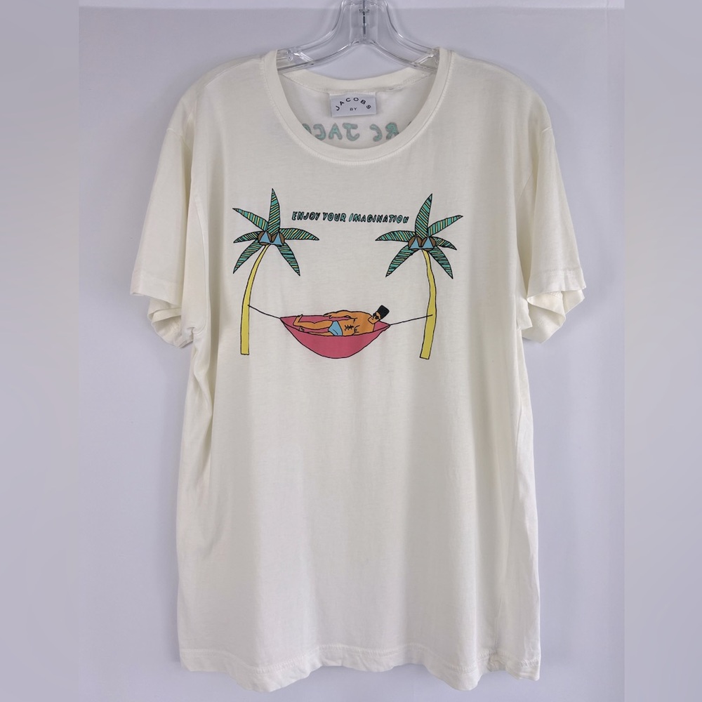 Marc by Marc Jacobs graphic tee, Off White; Large
